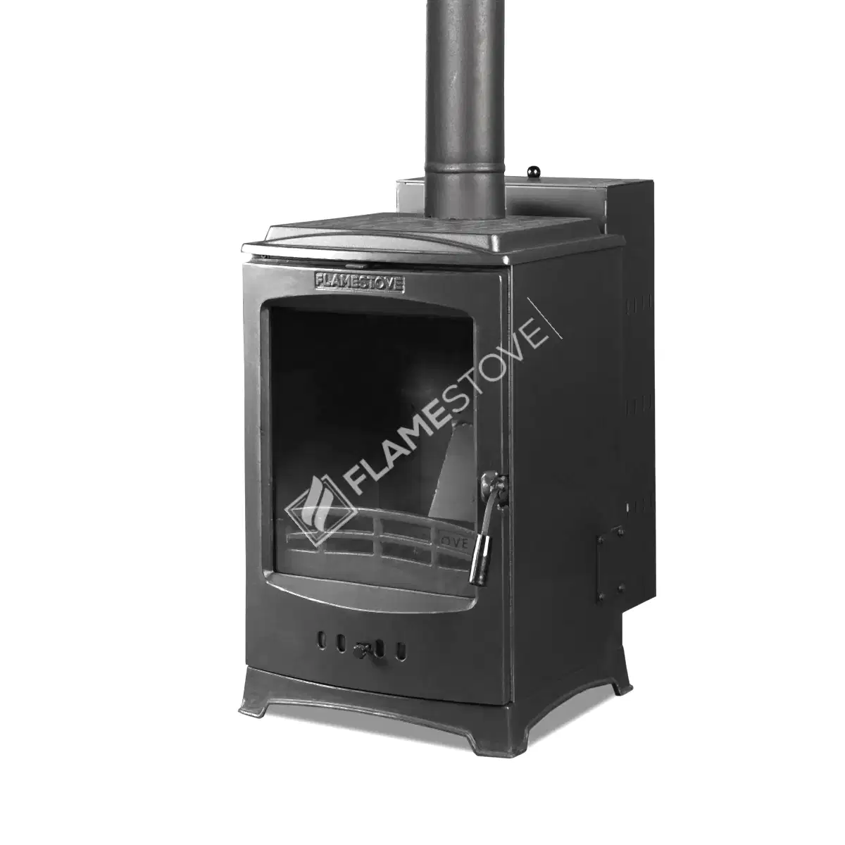 Flame Stove Lodi Krom Hazneli Yüksek Verimli A Sınıfı Pelet Sobası 7 kW