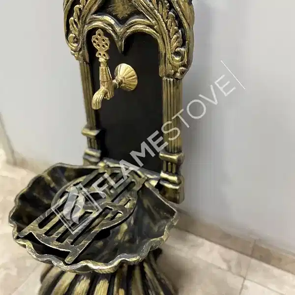 Flame Stove FS-905 Altın Midye Alüminyum Bahçe Çeşmesi: Lüks Dış Mekan Estetiği