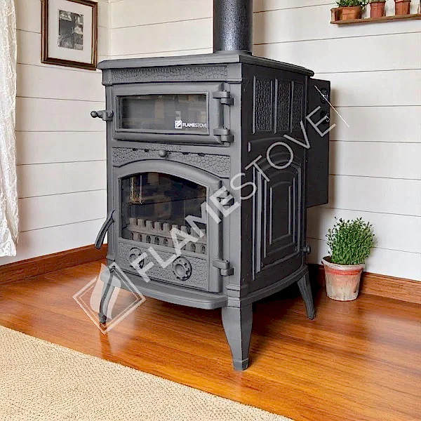 Sirius Mega Sulu Sistem Döküm Soba, Yüksek Verimli Çift Yanmalı Odun Kömür