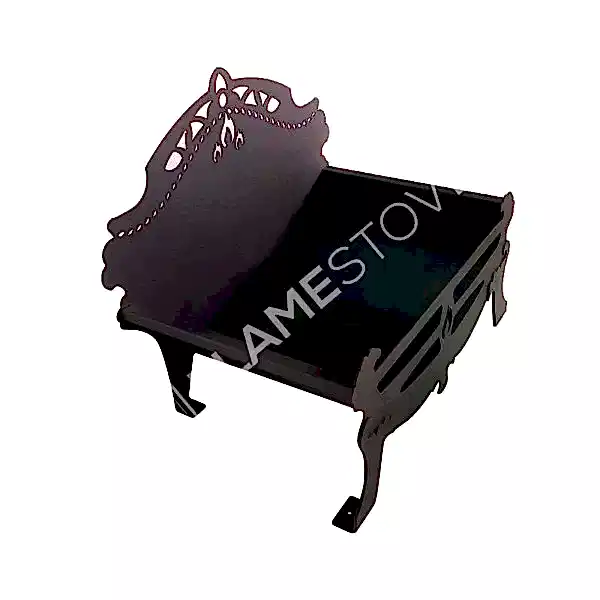 Çelik Odunluk: Şık tasarımlı, dayanıklı ve fonksiyonel şömine aksesuarı.